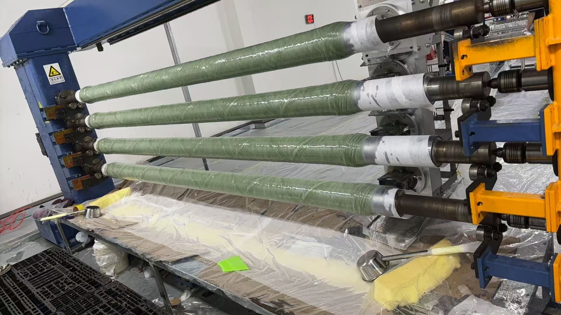 Filament winding machine used for epoxy fiberglass tube production