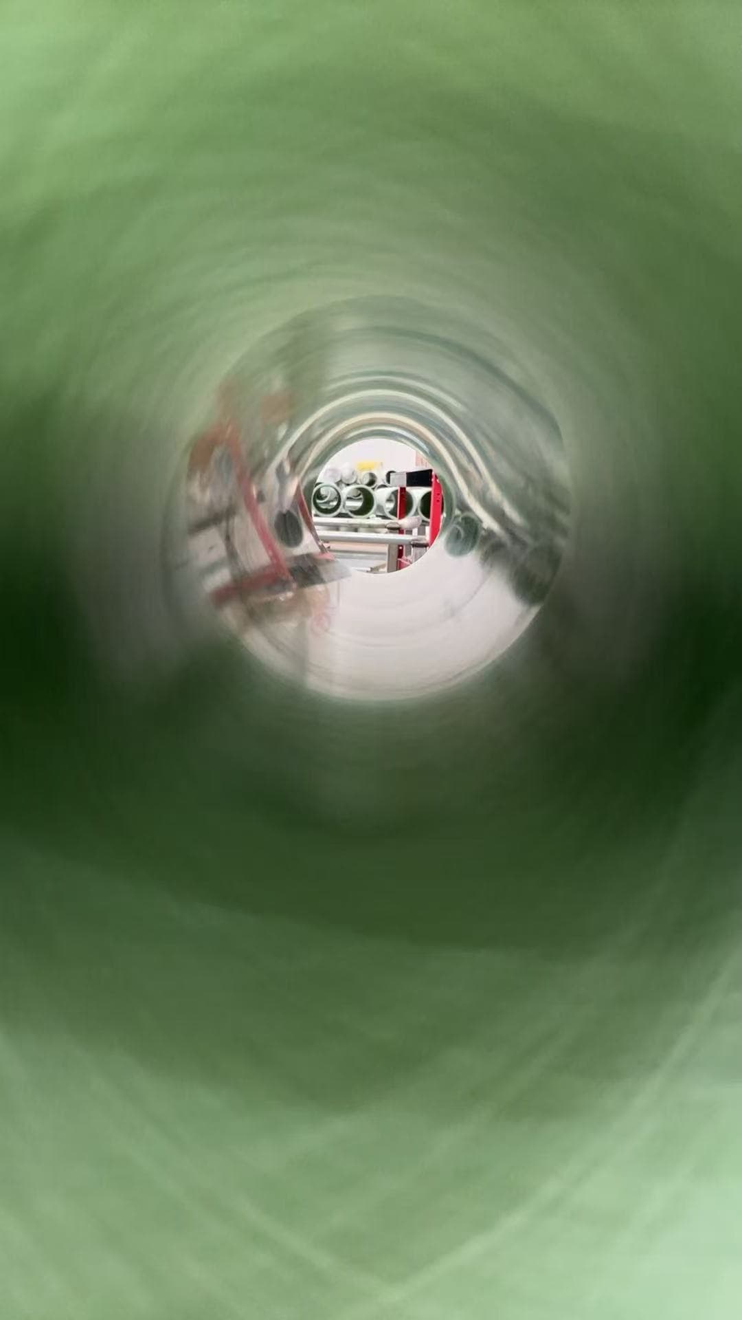 Inner surface detail of an epoxy fiberglass insulation tube